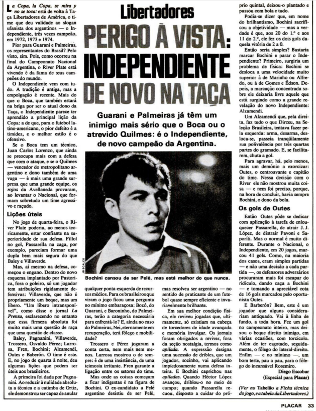 seba_cai's tweet photo. 🗓️ 1979
📰 Placar (Brasil)

⭐️ Campeón Nacional 1978

🇧🇷 "Peligro a la vista: Independiente de nuevo en la Copa"

🤝 Antes no era fácil clasificar a la Libertadores, jugaban los mejores equipos de cada país y con los mejores jugadores en América. El respeto y temor al hexacampeón https://t.co/561fkUWZlM