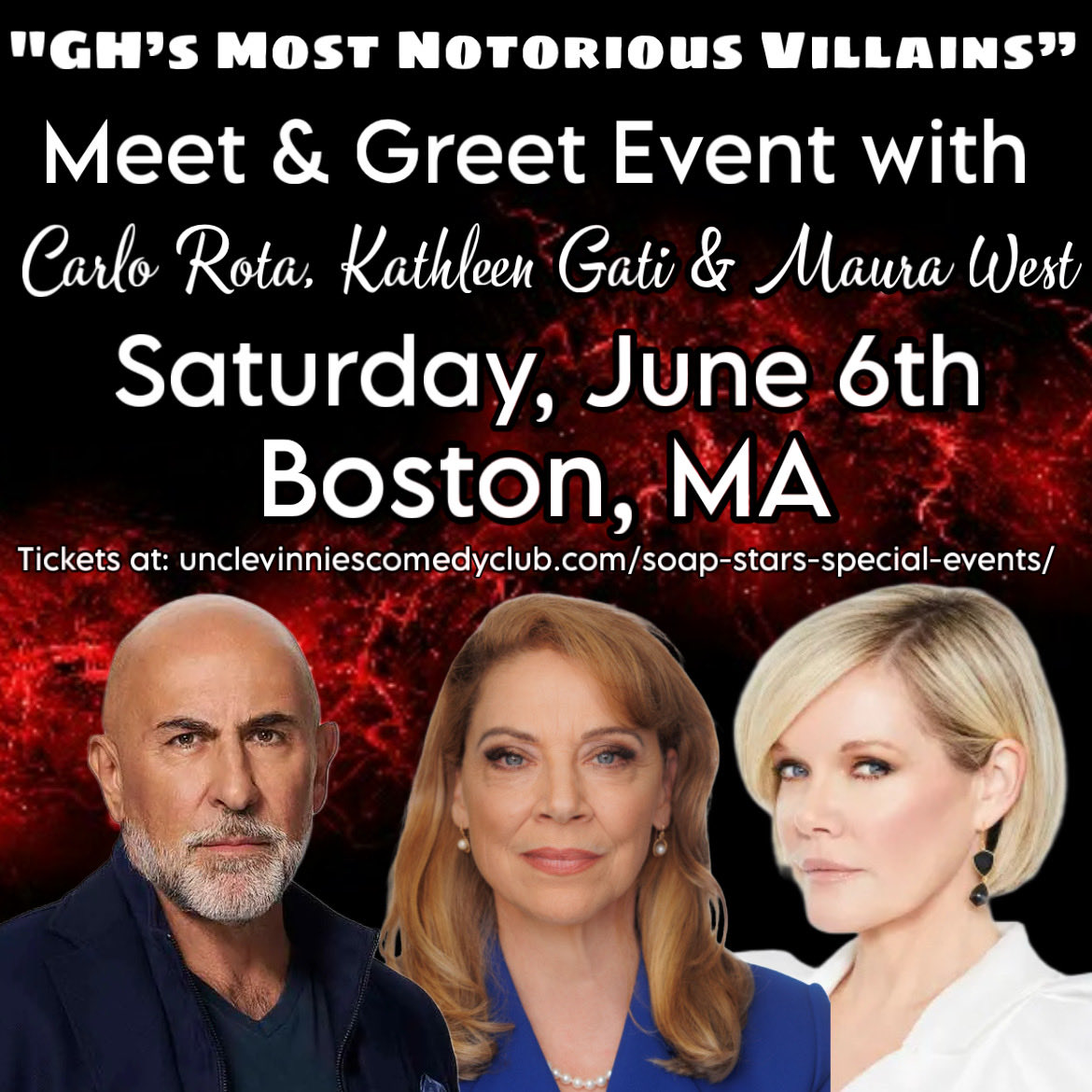 UNCLEVINNIESCC's tweet photo. We are just one week away!  Are you ready for an unforgettable weekend with Carlo Rota, @gatitweets &amp; @MauraWest ?  It’s not too late to get your tickets!  https://t.co/Ar5607ttEY https://t.co/sEHMKKZGVl