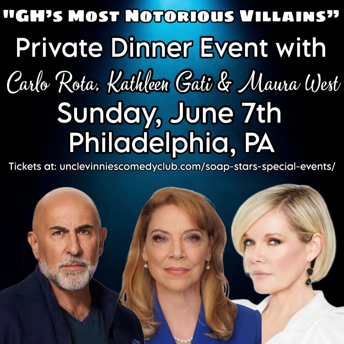 UNCLEVINNIESCC's tweet photo. We are just one week away!  Are you ready for an unforgettable weekend with Carlo Rota, @gatitweets &amp; @MauraWest ?  It’s not too late to get your tickets!  https://t.co/Ar5607ttEY https://t.co/sEHMKKZGVl