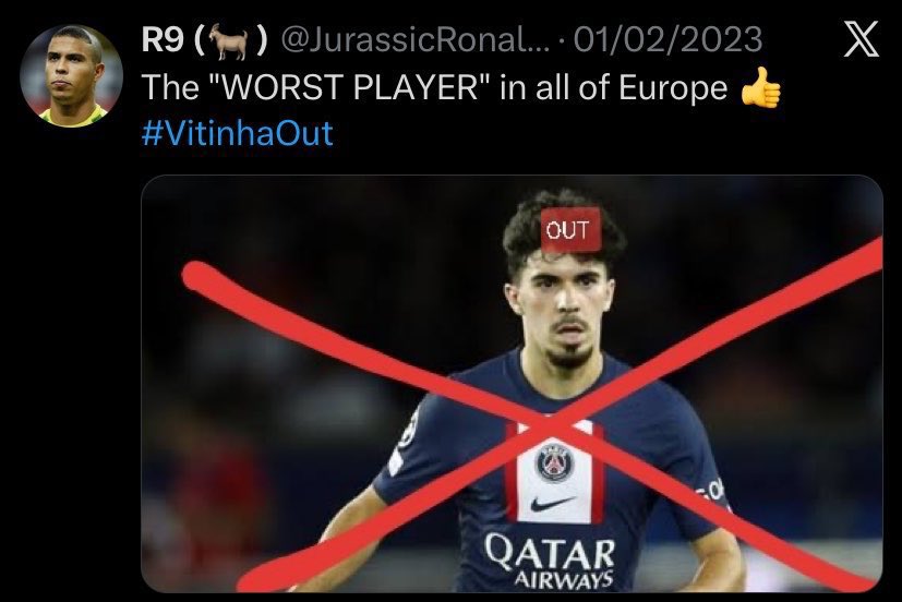 AnimeMix18's tweet photo. على طاري فيتينها

يوم كان يلعب مع مبابي وجماهير باريس تطالب ببيعه يحسبوه هو المشكلة 😭 https://t.co/Nz6fMoXW4E
