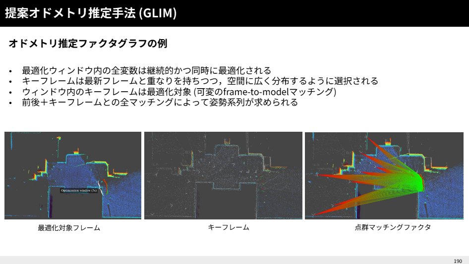 ZEP_Engineering's tweet photo. ［ロボット制御 超入門］

高精度な自己位置推定を実現する新手法「GLIM」とは

～地面など単調環境に強い，他センサ連携容易，ドリフト誤差補正可能～

https://t.co/HeAGUpXBp4

#lidar #jetson #robot #slam #grim https://t.co/UCj46ndlG1