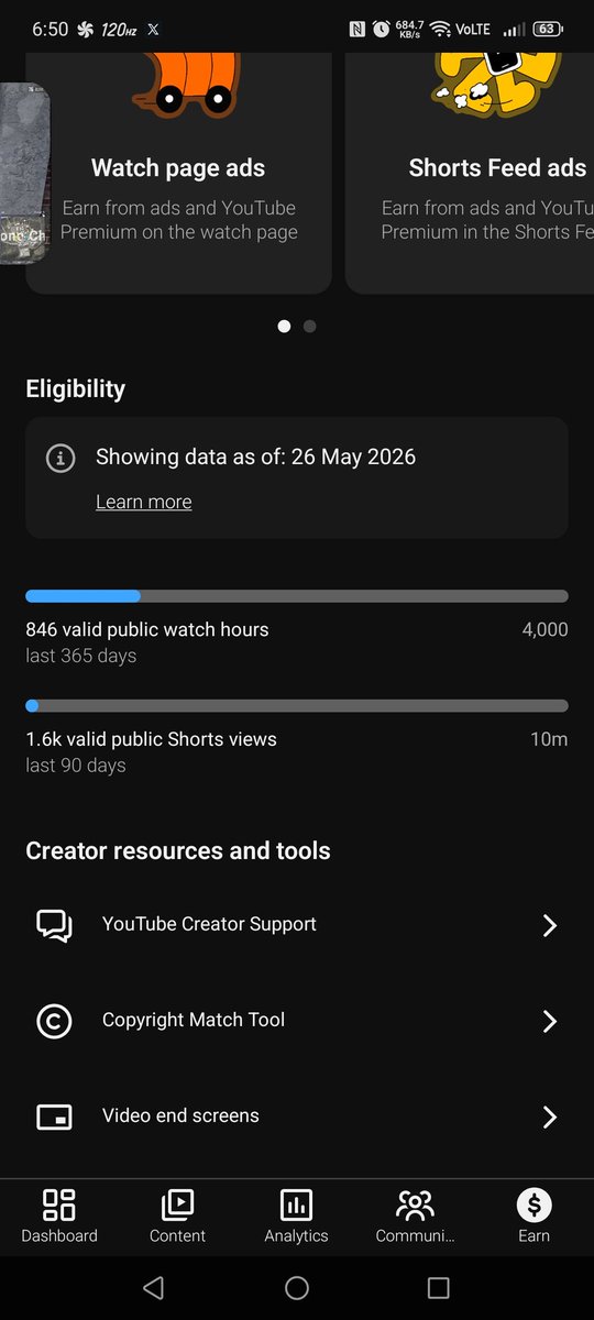 ToniRawGazer's tweet photo. @TeamYouTube why did my hours of watch time go from 846 down to 121 https://t.co/34x9guBCBT