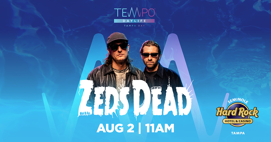 SHRTampa's tweet photo. 🚨JUST ANNOUNCED🚨 Seminole Hard Rock Hotel &amp; Casino Tampa will host a Tempo Daylife Pool Party ft Zeds Dead on Sunday, 8/2 at 11am (rain or shine).

Presale is June 3rd at 10am.

🔐Password | TUNEIN
🔗 Link | https://t.co/EIl1FAAfc9

Tickets go on sale Friday, June 5th at 10am. https://t.co/Vdib6dAbnr