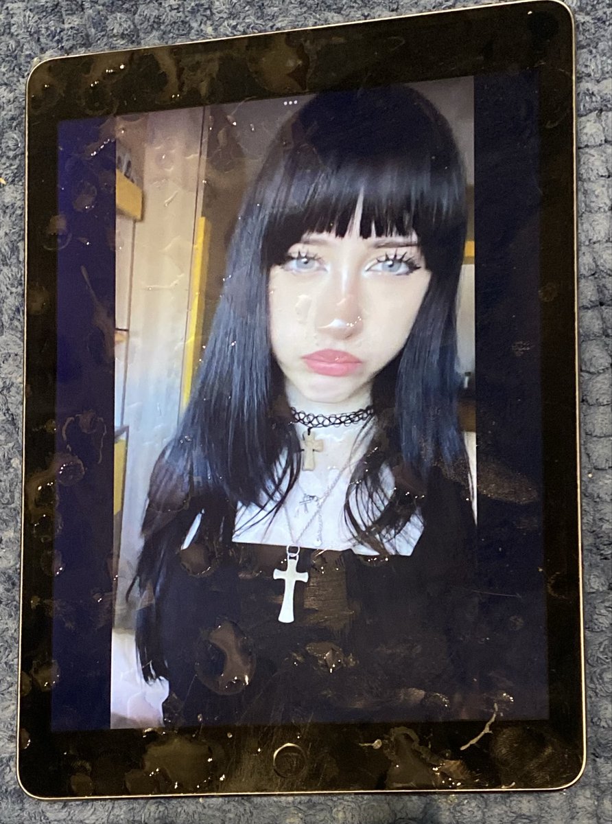 LoadLauncher6's tweet photo. Watch me erupt all over this cute goth bop 💦💦💦 #cumtribute #tribute #bbc #bop https://t.co/R6vYZwVQ6K