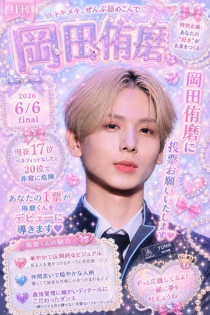 岡田侑磨絶対デビュー❤️🔥 tweet media