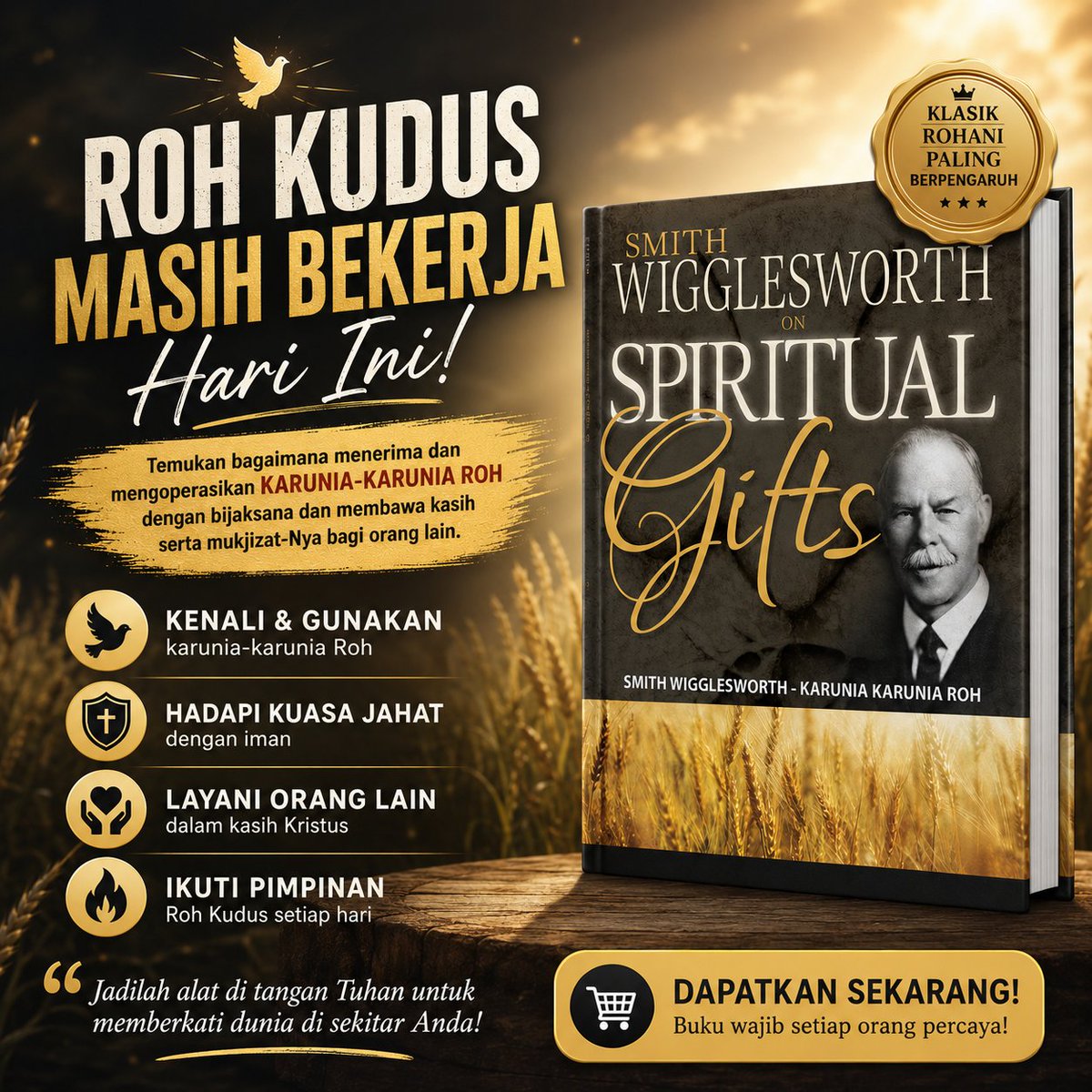lightpublishing's tweet photo. 🔥 Roh Kudus masih bekerja hari ini!

Melalui buku Karunia-karunia Roh, Smith Wigglesworth mengajarkan bagaimana memahami, menerima, dan mengoperasikan karunia-karunia Roh dengan bijaksana.

Pesan buku ini di https://t.co/cxaCHTPHrp https://t.co/mJMm9GzLbk