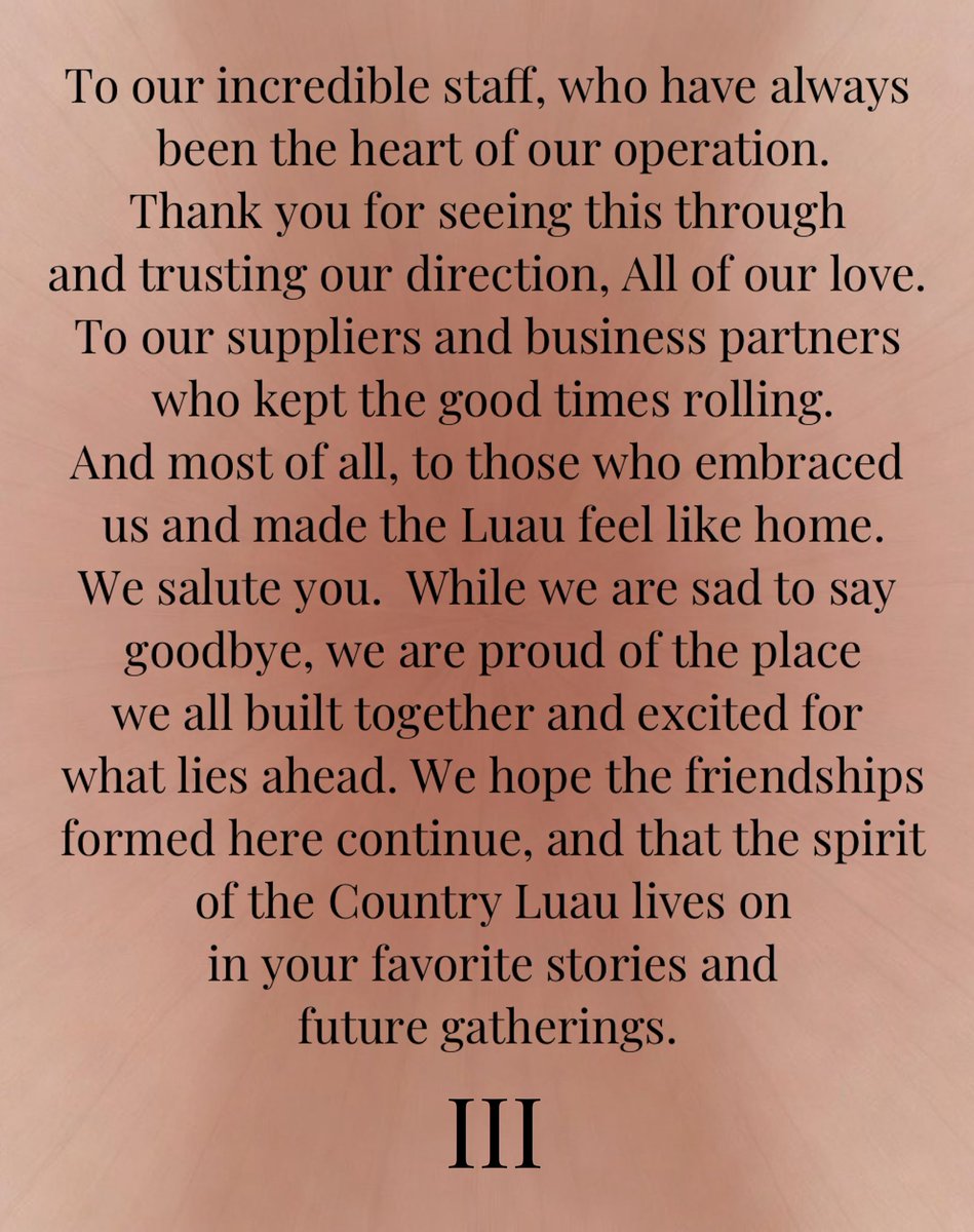 CountryLuau's tweet photo. It has been an honor South Texas. https://t.co/ulPD9Fc9o1