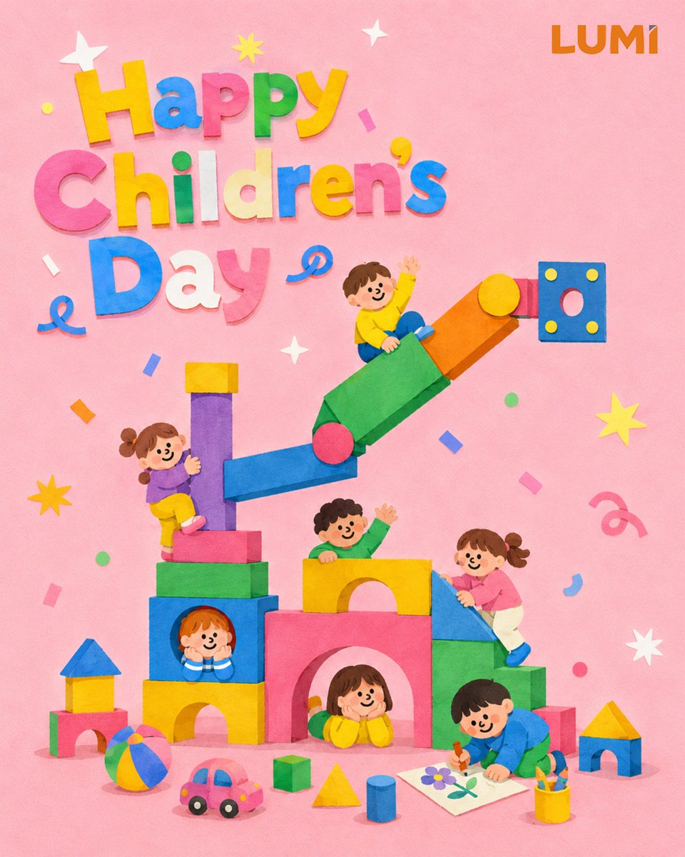 Lumi_Legend's tweet photo. ✨ Happy Children’s Day!
Every great idea starts with curiosity.
Today, we celebrate the little explorers who bring creativity, laughter, and imagination into every space.

#HappyChildrensDay #ChildrensDay2026 #InspireYoungMinds #FamilyFriendly #CreativeSpaces https://t.co/2Oz2EgRs3b