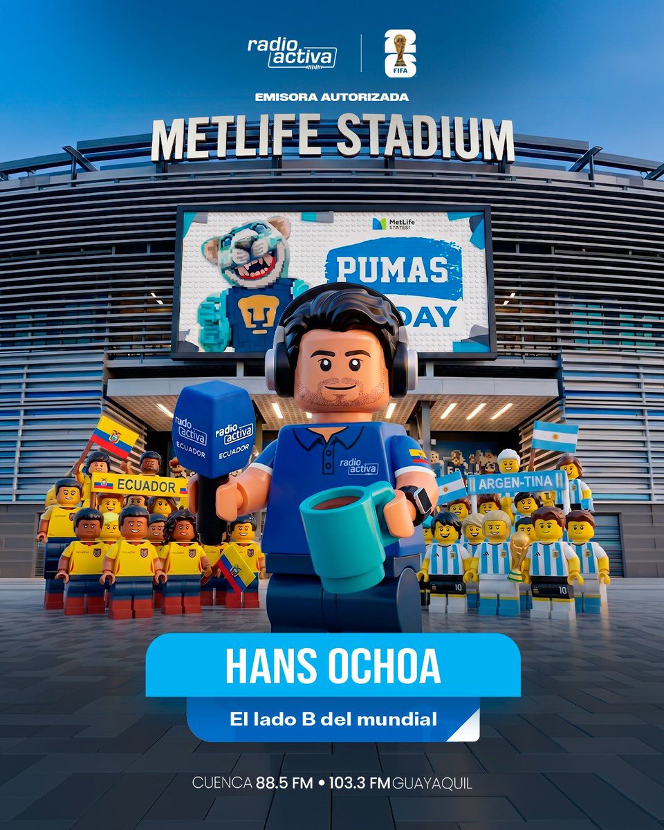 radioactiva_ec's tweet photo. 🎙️ Hans Ochoa - El lado B del mundial: su presencia en el #Mundial2026 significa una novedad 😮 en la convocatoria de la radio. Con café ☕️ en mano, estará muy activo ⚡️ para contarle a la audiencia la otra cara de la Copa del Mundo. 

Desde el 11 de junio: #RadioactivaMundial https://t.co/ORfFkPm7x5