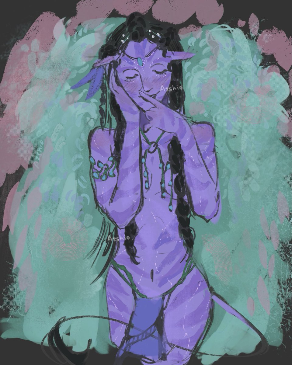 Azshioart's tweet photo. Looking for mutuals ( ˘ ³˘)♥︎
Art study ~ my oc Zir'et 
Reference “Canto de amor” by Mariano Benlliure
#avataroc #Avatar #artmootsㅤㅤㅤㅤ https://t.co/yDZ7Q2kUd3