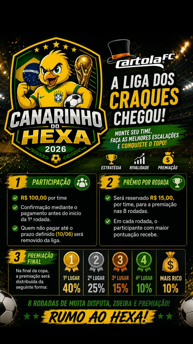 PoxaBoni's tweet photo. @tvglobo Só pra quem joga #Cartola https://t.co/5ixJxEd4tD