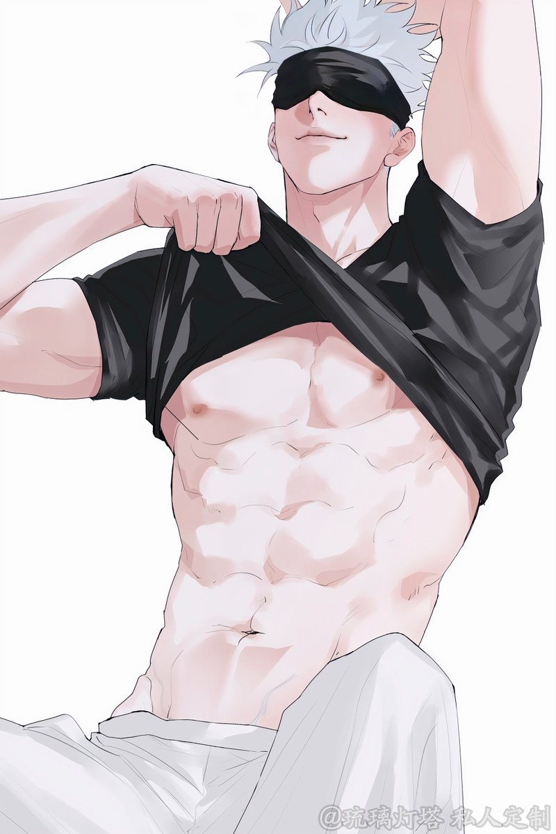 lldt288809's tweet photo. HOT DADDY GOJO

堆下找哒哒老师约的五条悟人体展示图，画手意外地非常喜欢画大肌肉把我的稿子档期提前画了，幸福。 https://t.co/Zho4DZ7s7a