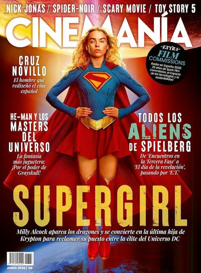 SupermanHomepge's tweet photo. #Supergirl on the Cover of #Cinemania #Magazine’s June 2026 Issue: https://t.co/abLEgIrwag https://t.co/5FMIF3Rxsk