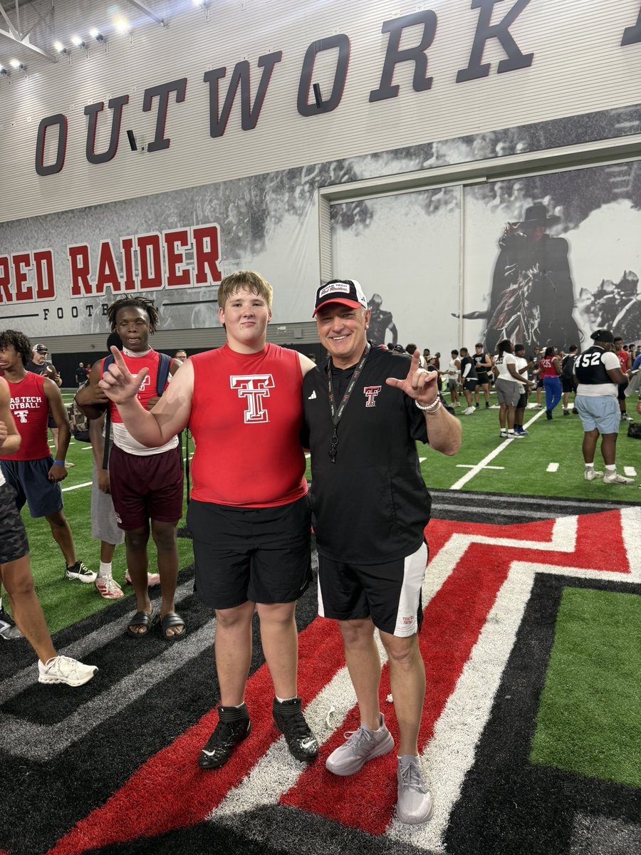 Ryno_Whitehead's tweet photo. Had a good camp with @ClayMcGuireTTU @JoeyMcGuireTTU at @TexasTechFB https://t.co/19Cc3PXHjW