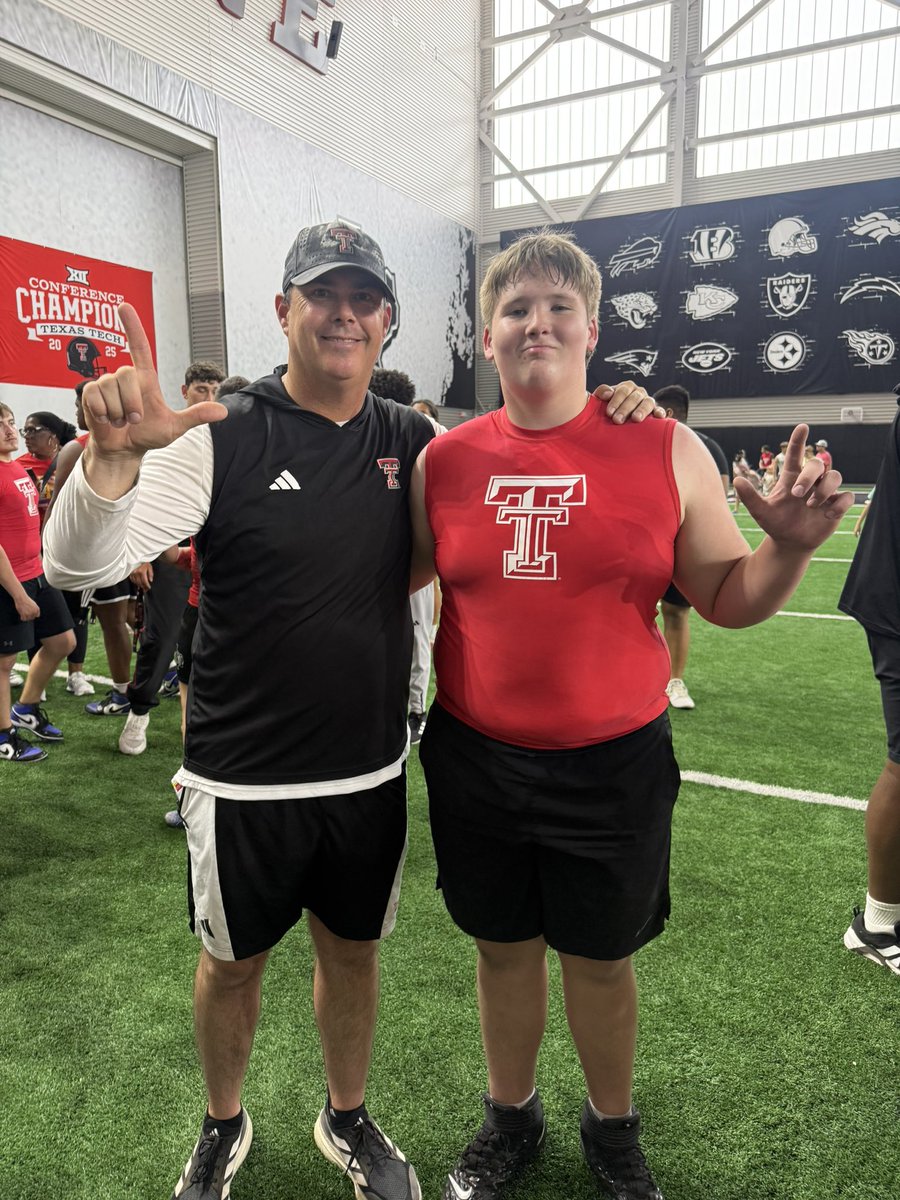 Ryno_Whitehead's tweet photo. Had a good camp with @ClayMcGuireTTU @JoeyMcGuireTTU at @TexasTechFB https://t.co/19Cc3PXHjW