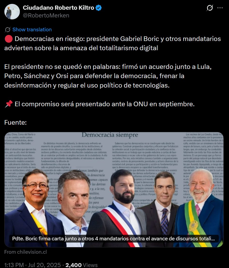 Lconsigliri's tweet photo. Democracia siempre https://t.co/efQtqNQCZX