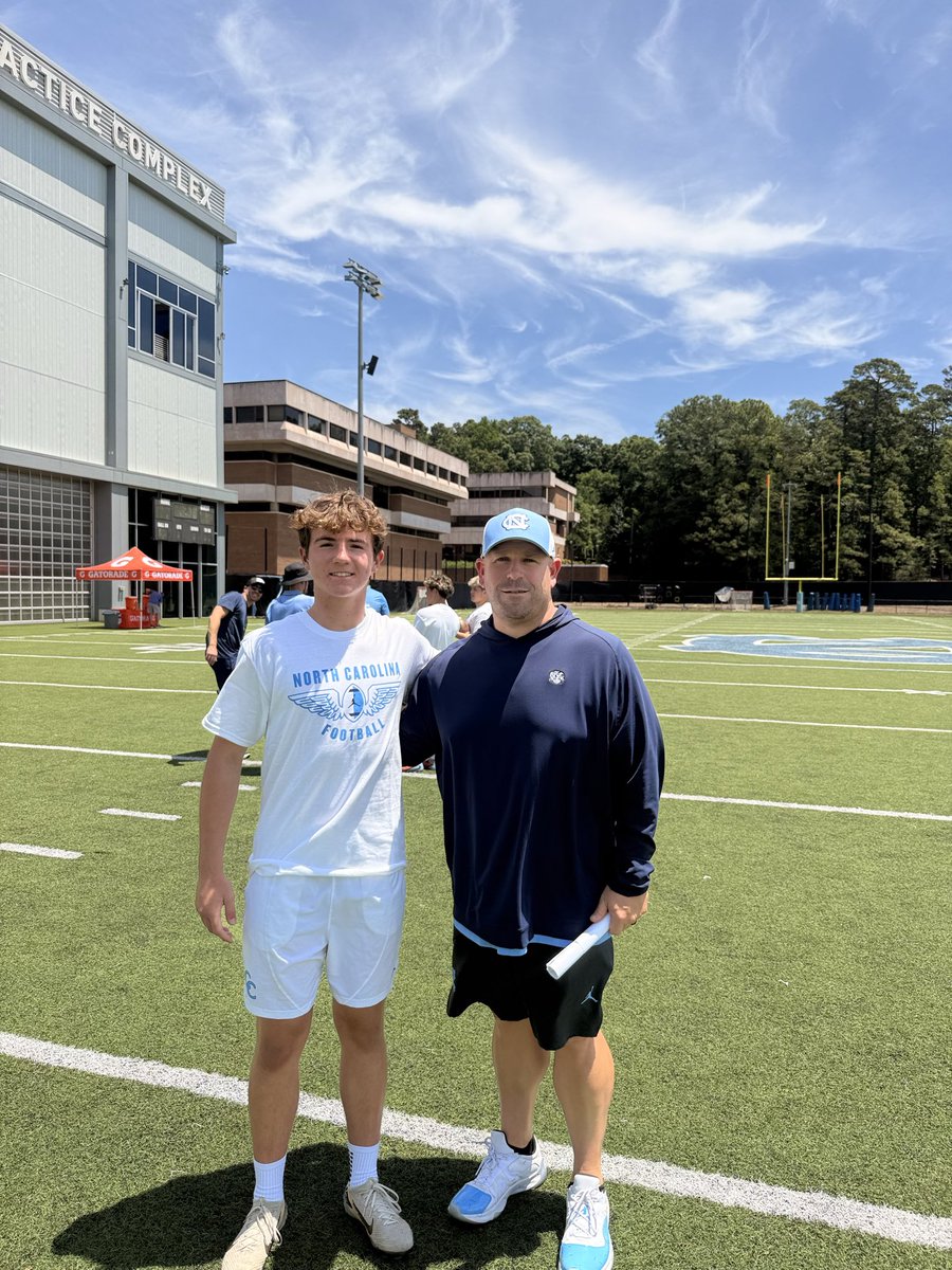 PhenWunder's tweet photo. Thankyou Coach @_thebillymiller for hosting the specialist camp today at UNC!
@HatfieldQuin @DanOrnerKicking @Jdjacks45 @OLCoach_Mac @Yawn76 @LukeP_5 @Todd_C_08 @chetyuane @windham_john @ccesfootball @giddings_cory @PrepRedzoneSC @HighSchoolBlitz @MovinChains @UNCFootball @unchapelbill @UNCRecruits 
@PRecruiting7 @OffTheUprights0 @BlueChipHSFB 
@HKA_Tanalski
