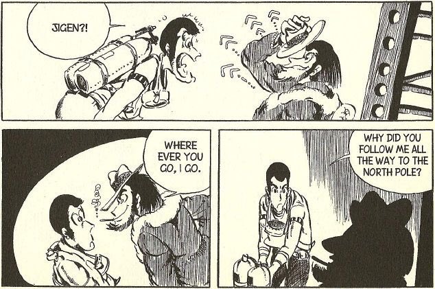 RupanSansei67's tweet photo. I love the idea that, no matter what continuity, Jigen is the first guy that really made a mark on Lupin’s life

There’s a real bond where, even if they banter and bicker, they GET each other in a way other people can’t. It’s so fascinating https://t.co/i8iPddGmKo