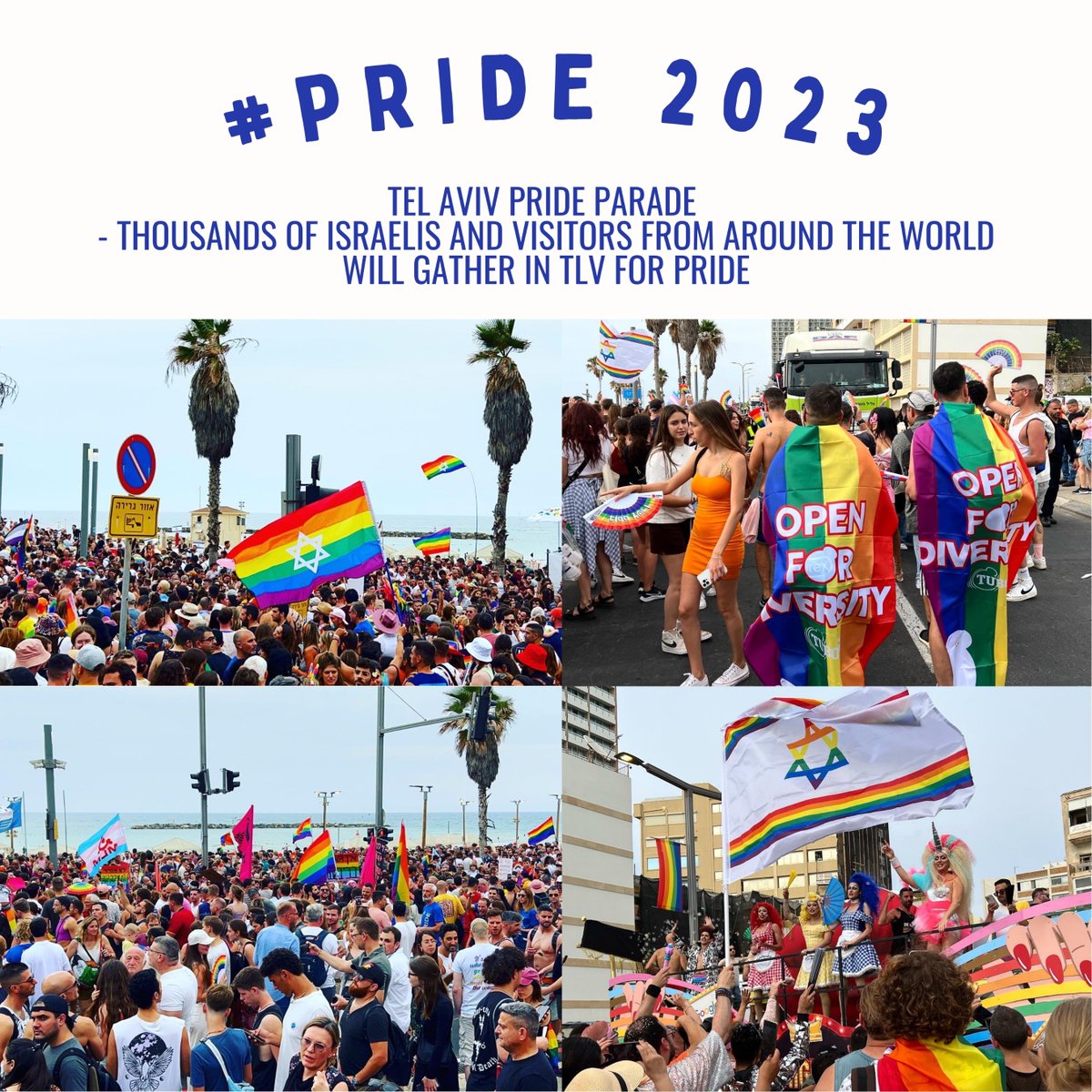 IsraelinTH's tweet photo. ยินดีต้อนรับเดือนมิถุนายน 🌈
เราจะพาทุกท่านย้อนกลับไปชมบรรยากาศ Pride Month ที่อิสราเอล 🇮🇱✨ 

ปีนี้จะเต็มไปด้วยสีสันแค่ไหน เตรียมตัวให้พร้อม แล้วมารับพลังแห่ง #Pride ไปด้วยกัน ❤️🧡💛💚💙💜 https://t.co/ZQR3wlhkr4