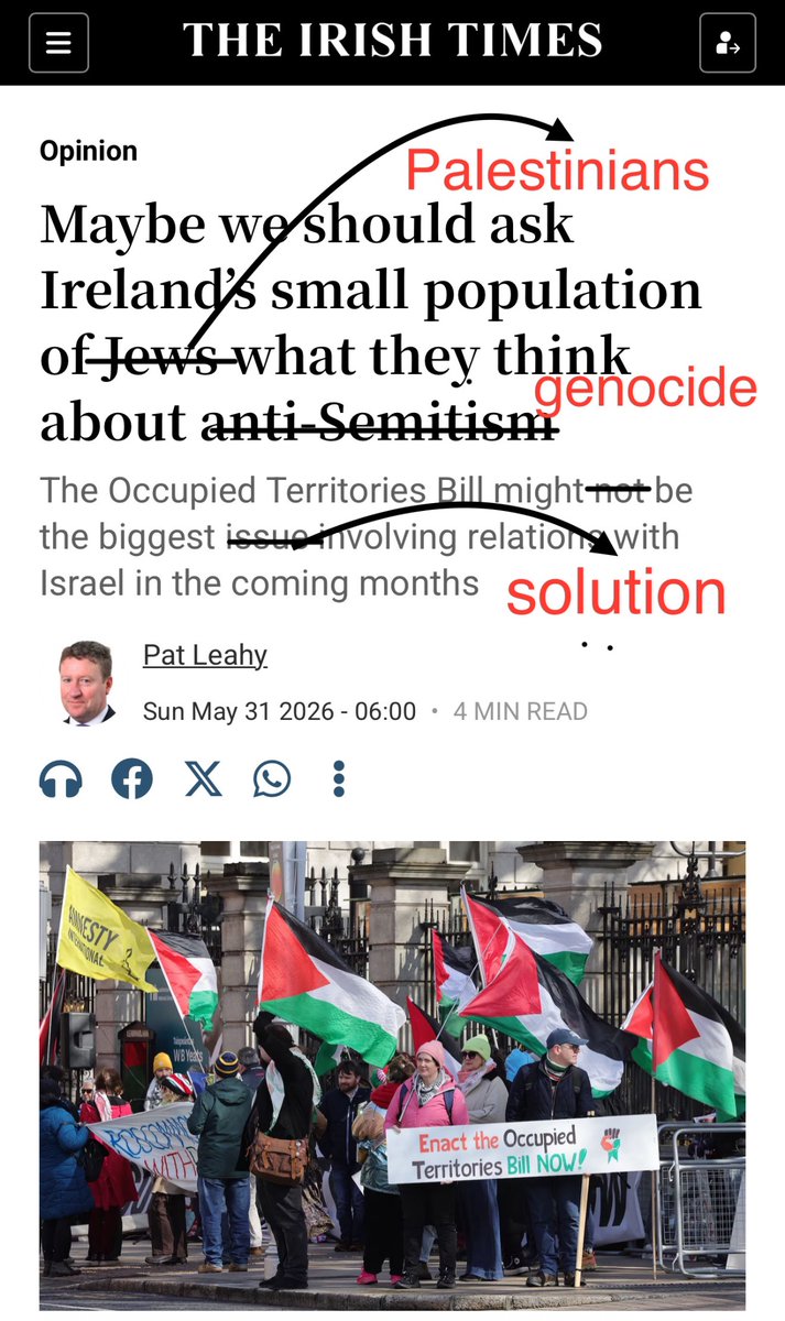 AbubakerAbedW's tweet photo. Brilliant piece at @IrishTimes 👏👏👏 https://t.co/rL3b1n15Dg