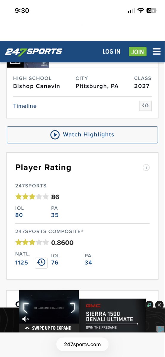 CharlesBut45154's tweet photo. Blessed to ranked as a 3⭐️ on rivals @Coach_Rich4 @RodSteele16 @PA_TodaySports @7Twice @210ths @GregSchiano @JimTurner_OL @CoachJoeWoodley @CoachJSchiano @CoachJoeSchi @WPIAL_Insider @wpialsportsnews https://t.co/W9YRS7iy9w