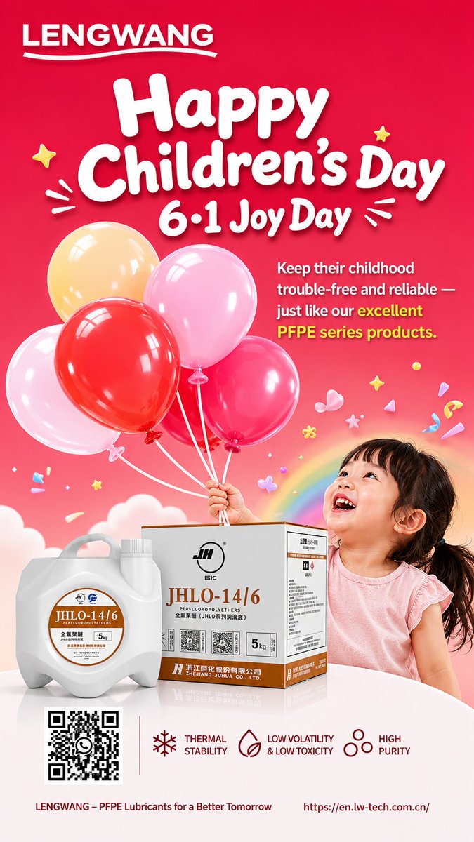 Lengwang2018's tweet photo. Keep their childhood trouble‑free and reliable — just like our excellent PFPE series products.#pfpe #childhoodfriends #childrensday 🎉🎉🎉 https://t.co/fmMCmq2vN7