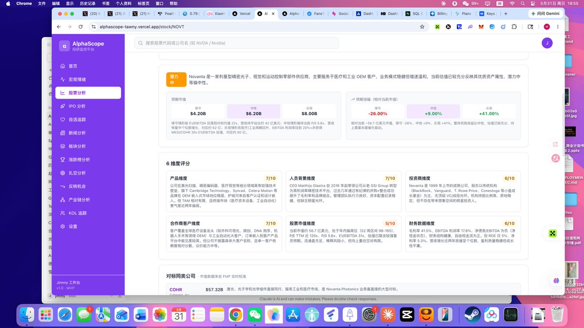 smart_wang_'s tweet photo. 目前布局机器人行业是个非常好的时机，因为美股上市的真有技术和客户的龙头配件公司只有两家

第一是： $CGNX 康耐视，主做机器人视觉，也是tesla机器人的主要供应商

第二是： $NOVT Novanta，主做是激光扫描仪和激光雷达

目前这两家已经有小幅上涨了，但是市场还远没有到fomo的阶段 https://t.co/567x07zrEN