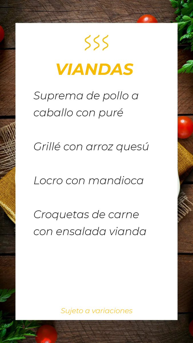 godspan's tweet photo. Menú del día lunes 1 de junio de 2026
#menugodspan #almuerzo #viandas https://t.co/k23yNOnJIw