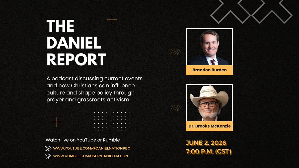 DanielNationPBC's tweet photo. Join us Tuesday night at 7 p.m. for Part 4 of the RPT State Chair interview series. Our guest is Dr. Brooks McKenzie @DrMcKenzie4RPT. 

Tune in on YOUTUBE or RUMBLE:
==> https://t.co/c8oxC6m0Po
==> https://t.co/73yY2xgRWl

#danielnation #rpt #texasgop #stateconvention https://t.co/Kt1S9q7cbJ