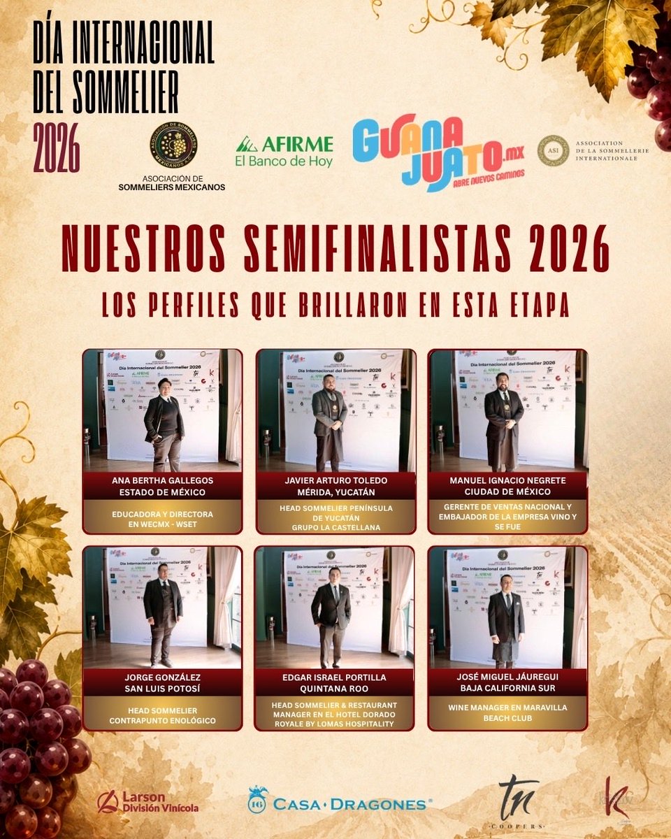 ASM_AC's tweet photo. 🍷 Así se vivió la semifinal.

Gracias a todos los participantes, jueces y aliados por hacer de esta semifinal una experiencia llena de talento, pasión y conocimiento.

Cada vez estamos más cerca de la gran final.

#Sommelier2026 #Semifinal #VinodeGuanajuato #Sommellerie https://t.co/bP4DVqRlDQ