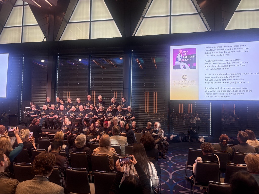 ADNeT_Australia's tweet photo. The wonderful St Luke's Care Memory Lane Choir bringing the joy to #ADRF2026

You learn more about the choir's wonderful work here

https://t.co/RWv2O8KNUj https://t.co/waTvSAPRcK