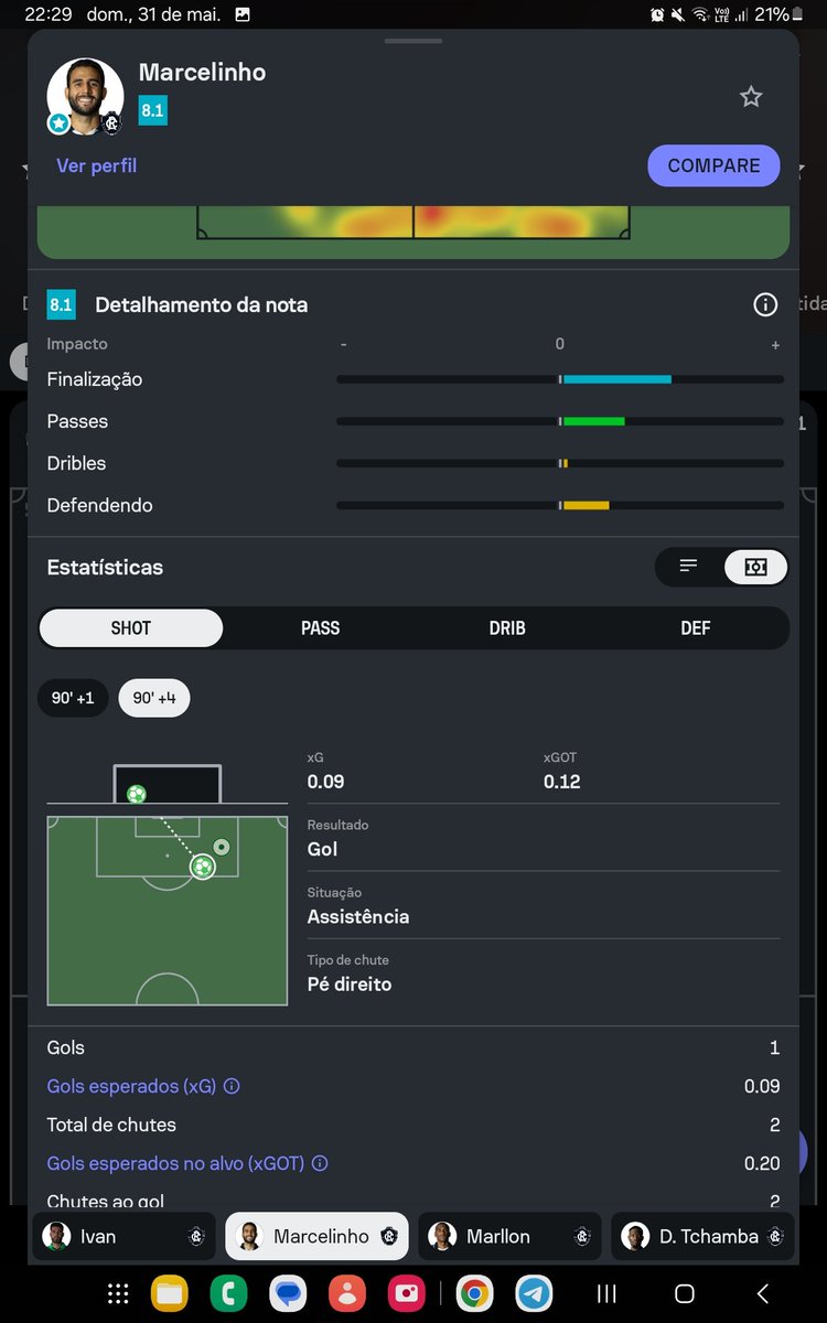 Barbafla's tweet photo. O cara chutou 2x no gol no fim do jogo eu coloquei 3 chutes finalização, na minha vez sempre na minha vez 🤯🫠 https://t.co/Pzm1qWuxBS