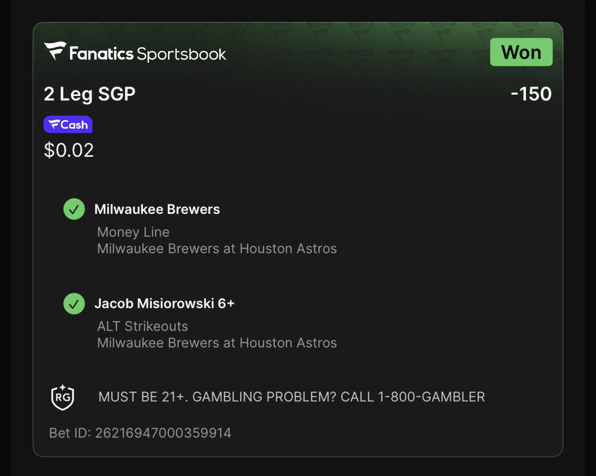 AKhan03's tweet photo. ⚾️ 5.31.26 MLB 🆓 PLAY RECAP ⚾️ 

3-1 on 🆓 Plays 💰🔥💰🔥

Rays -1.5 +100 ✅ 
Braves -125 ❌
Brewers + Misiorowski 6+ K -150 ✅ 
Yankees + Padres/Nationals o5.5 -115 ✅ 

Link👇to subscribe for ALL plays🔮
https://t.co/fbJuF8cwKQ

#GamblingX | #GamblingTwitter | #MLB https://t.co/Wang80yR3L