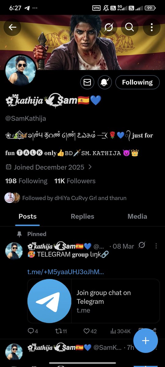 tharundguy's tweet photo. Congratulations for 11k followers queenβ₯οΈπ§ππ₯³
#samkathija #samqueen https://t.co/Fs7KXwiruG