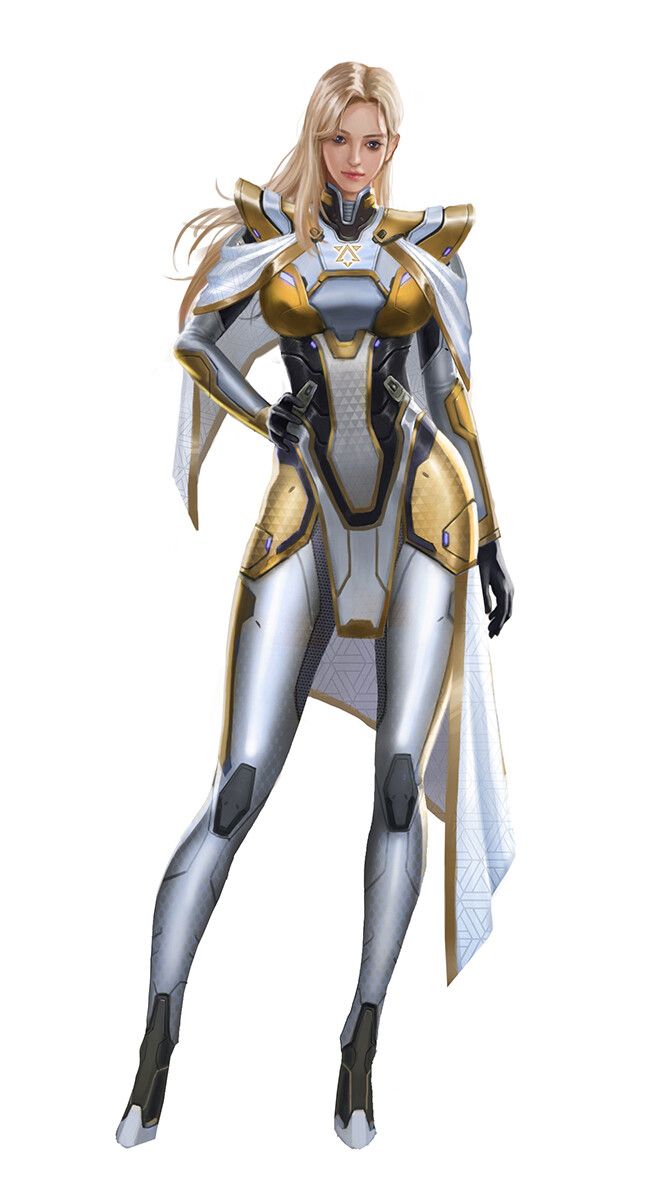 RhiannonInSL's tweet photo. I had some fun snagging images from Pinterest and enhancing them. Unfortunatley I have no original source or artist for this one, but whoever it is created a stunning character.
#AIart #derivativework #scifi #sfw https://t.co/AtN9QHH6vd