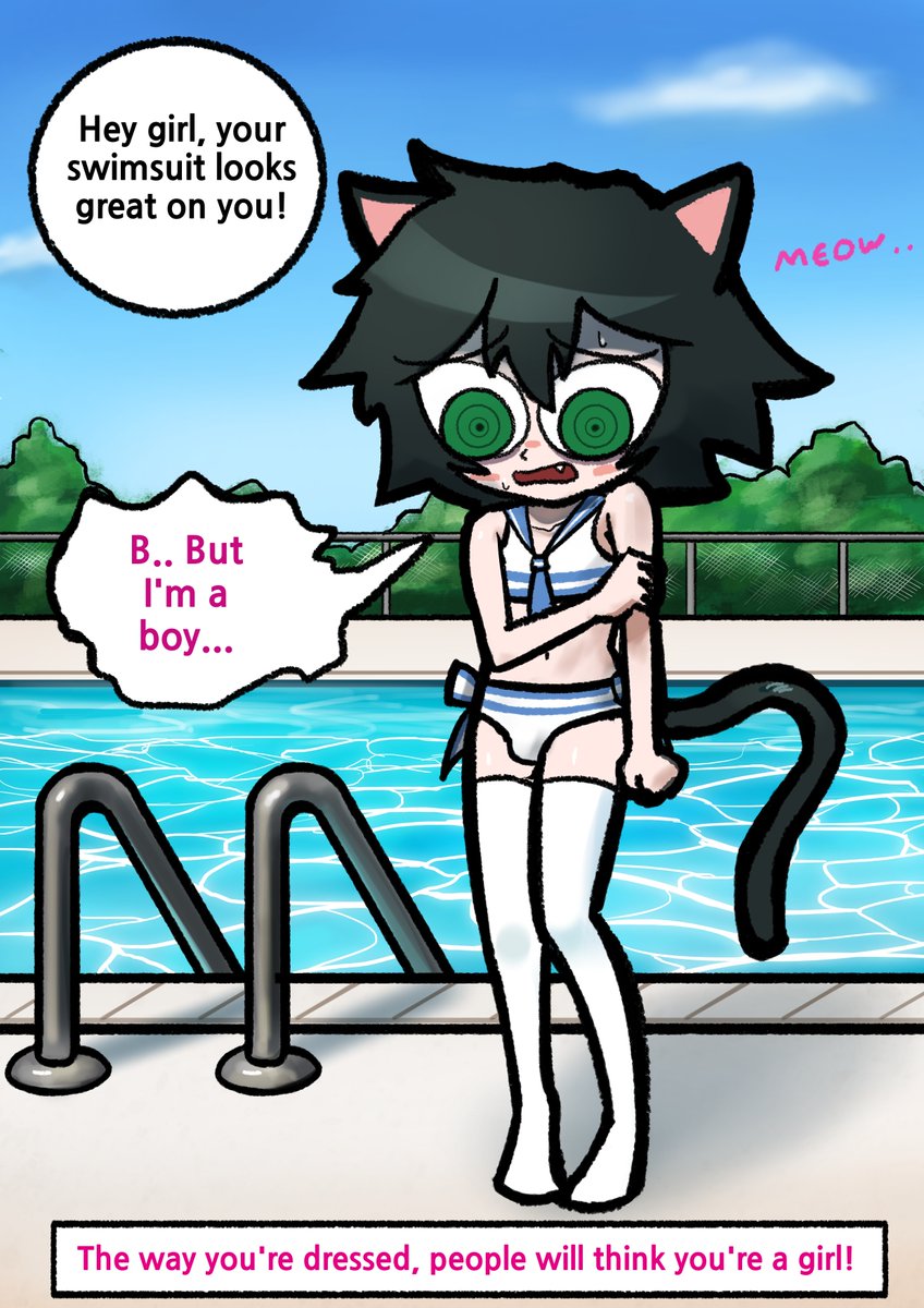 EG24_2's tweet photo. Swimsuit Cat Kylar🤪 #dol https://t.co/6DbJN479WL