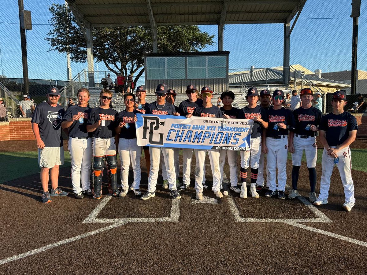 PG_NTX's tweet photo. 2026 15U DFW Metroplex Opener

🏆Champions: @follow_cobras Walcott 2029
🥈Finalist: Texas Edge Grim 15U 
🏅MVP: Kameron Cruz (https://t.co/XE0jACOI4c) 5R 8H 3 2B 2 3B 9RBI 2SB 2BB
🏅MVPitcher: Hunter Crites (https://t.co/dSJ1gc7dJr) 6.1IP 9K 5H 5BB 2ER https://t.co/QBYkmB8TEy