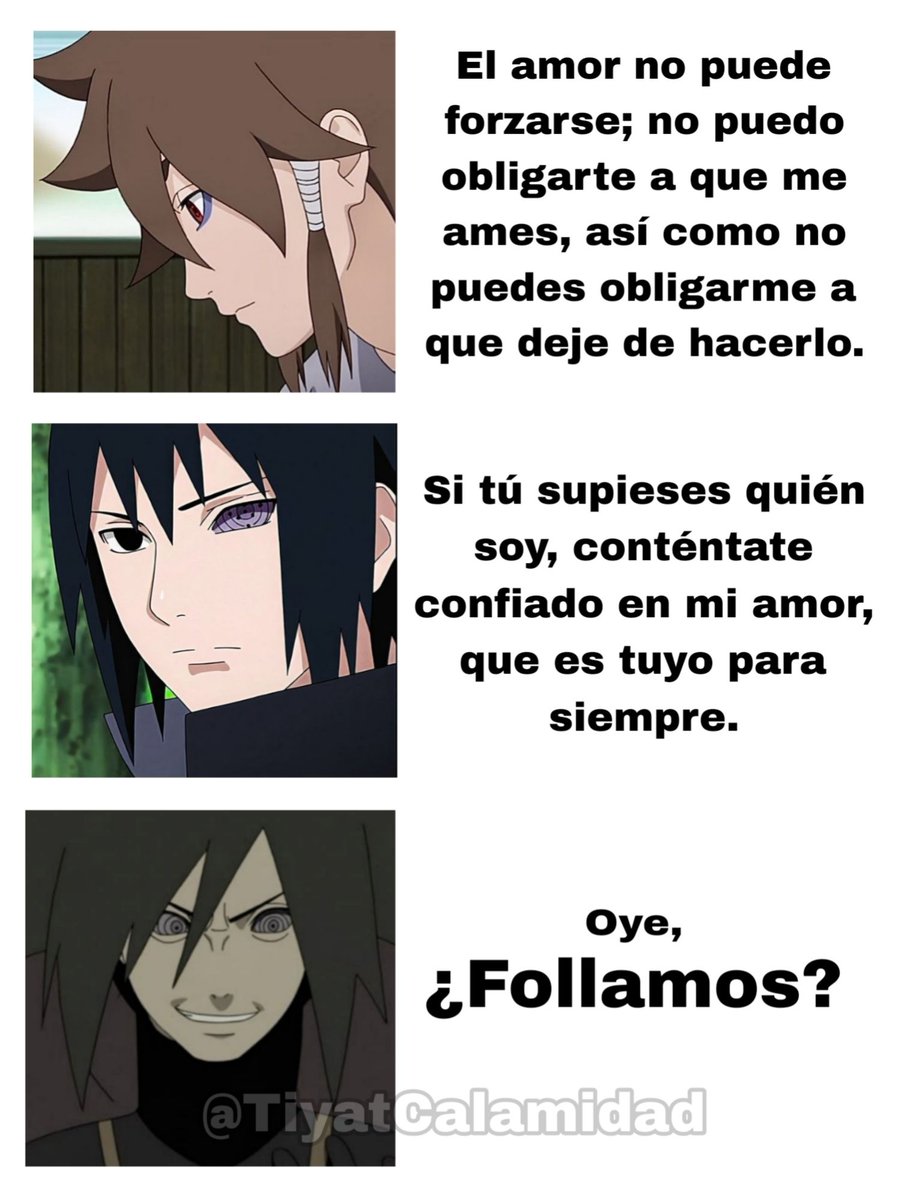 TiyatCalamidad's tweet photo. El amor versión Lunas Desquiciadas 🗣️🐇🤙
#IndAshu #MadaHashi #SasuNaru https://t.co/M17BzLYzZp