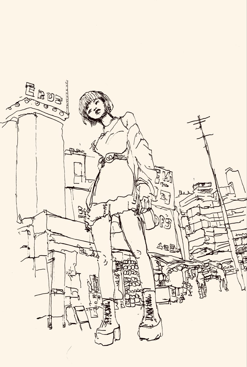 chroma_4's tweet photo. #illustration #イラスト　#ペン画 https://t.co/52JtiyAAJ4