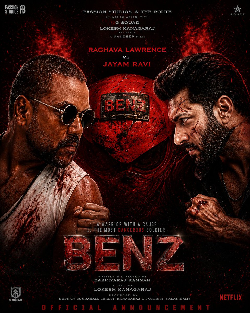 act_mani's tweet photo. Welcome to the universe @iam_RaviMohan sir 🤗🤗❤️❤️ 

Anna @offl_Lawrence 🔥♥️

Fan made Poster credit   me 😊❤️

#Benz @nivinofficial @iamsamyuktha_ @Dir_Lokesh @PassionStudios_ @TheRoute @GSquadOffl @Sudhans2017 @Jagadishbliss @bakkiyaraj_k @SaiAbhyankkar https://t.co/tTPs10FiiL