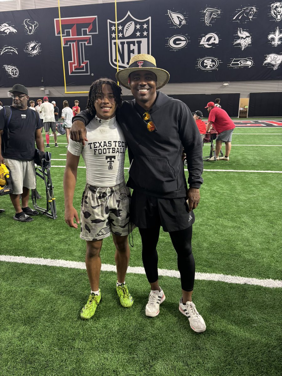 deuce_patterson's tweet photo. Had a blast competing @TexasTechFB today &amp; getting great coaching. Also I put on a show as promised! @CoachMcBath @ShielWood @GarretMcGuire @BnanceTTU @coachfreddiej @1CoachTY @JGonzalesJr10 @BenjaminGolan @Aaron26Bradshaw @SVioareanMartin @samspiegs https://t.co/Axo2IlEeIO