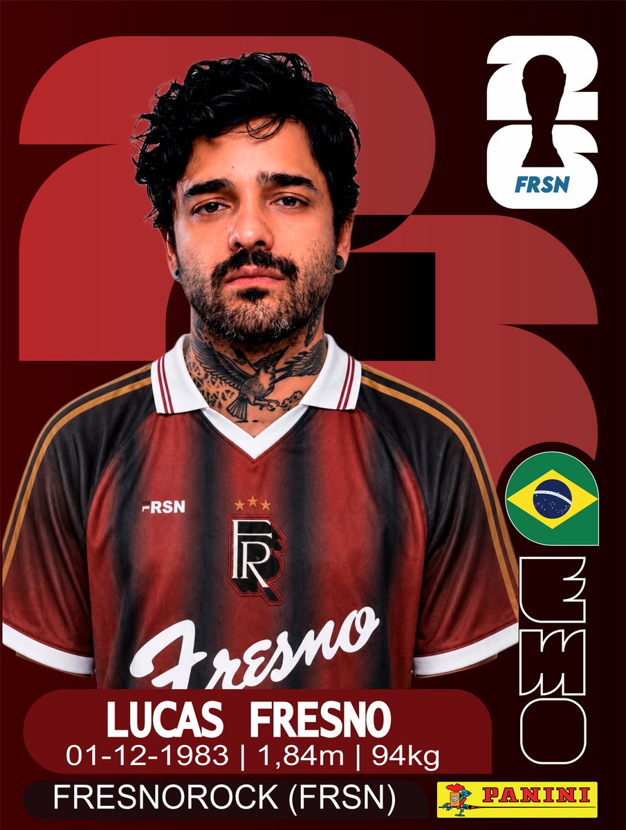 RodriigoFresno's tweet photo. Resolvi fazer a minha figurinha do @lucasfresno versão melhor time de várzea do mundo, tentei deixar bem massa e a ia me ajudou até (sim não tem braço pq as tattoos tava difícil pra ia gerar correto então te amputei perdão pai. 
P.s espero que tenha acertado seu peso... S N SORRY https://t.co/MxUFqtfm67
