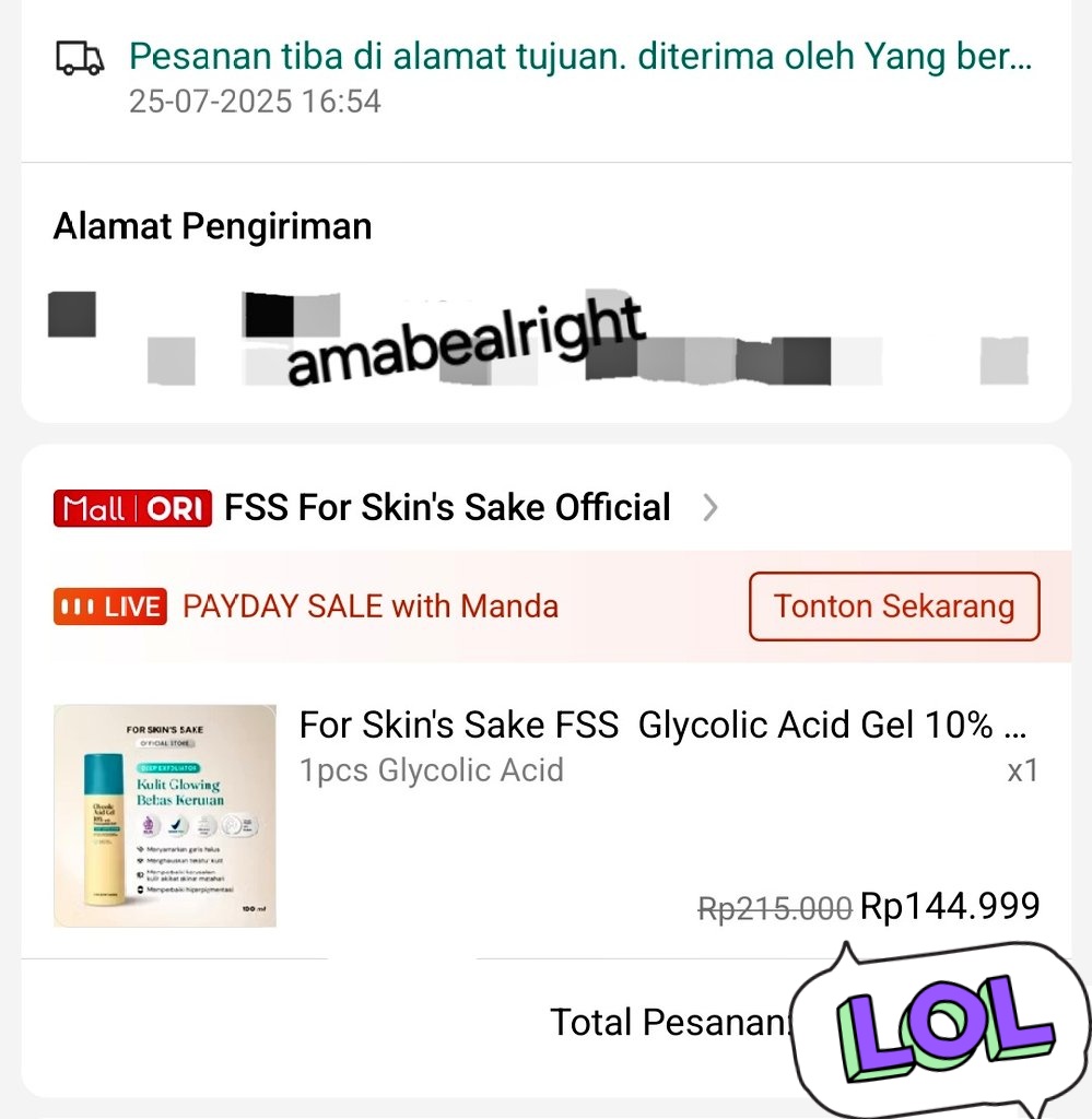 amabealright's tweet photo. Wts || want to sell
Preloved Skincare✨️
Dijual krna sekarang pake persalepan
📍Dikirim dari Tasikmalaya

Fss glycolic acid gel 10%
💸75k (exc. ongkir)
• Beli 25/07/25 di ofc store
• Exp Jul 2027
• sisa sesuai di foto
• box masih ada
• warna dan bau masih normal https://t.co/HjKiQ2NhQC