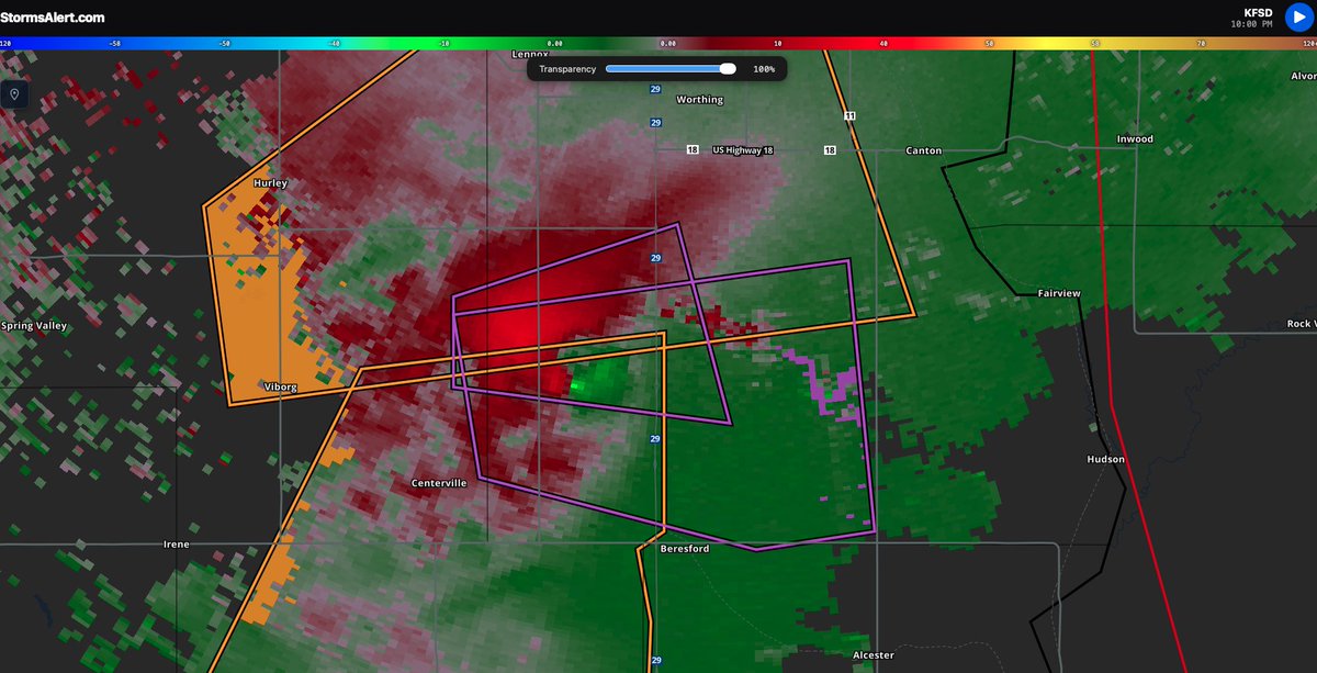 WaynesboroPA's tweet photo. Confirmed tornado warnings were issued for portions of Lincoln and Turner counties in South Dakota.  Seek shelter immediately in the warned area.  The tornado is weather spotter confirmed.  Latest alert and radar: https://t.co/d8VoZhMuZC https://t.co/AQ5FVeodeF