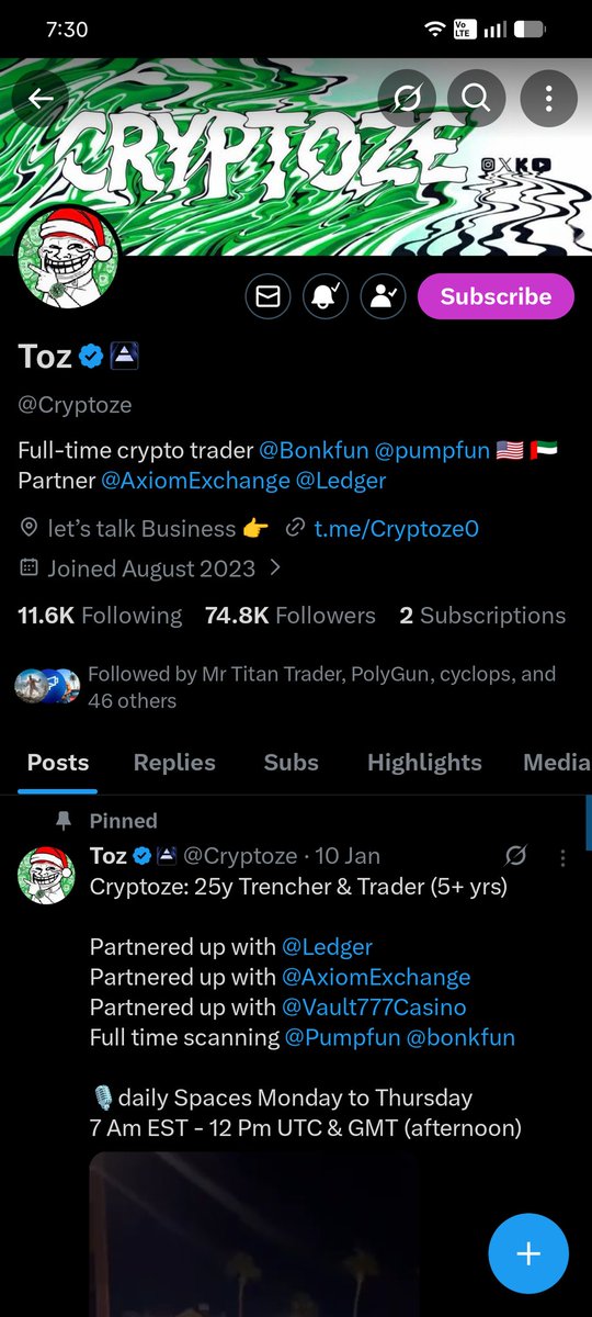 akcyclops's tweet photo. @Cryptoze @Arjun__sac @MrTitantdr 5jCv9cBtUAPRN1gVtRwkeVgwnjt4XDopKcJMJX8AK4EJ https://t.co/z5e8JX8vgE