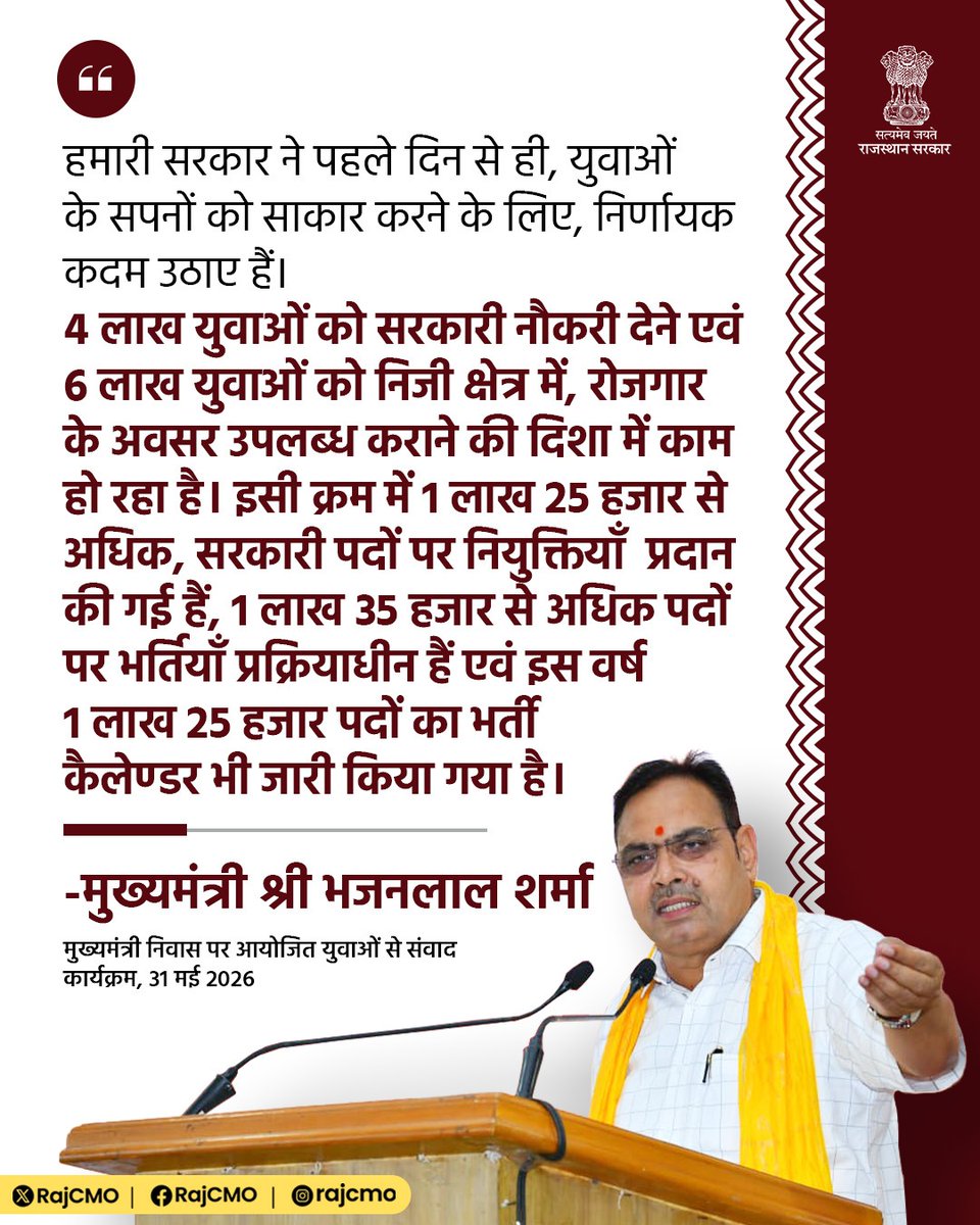 CMO Rajasthan tweet media