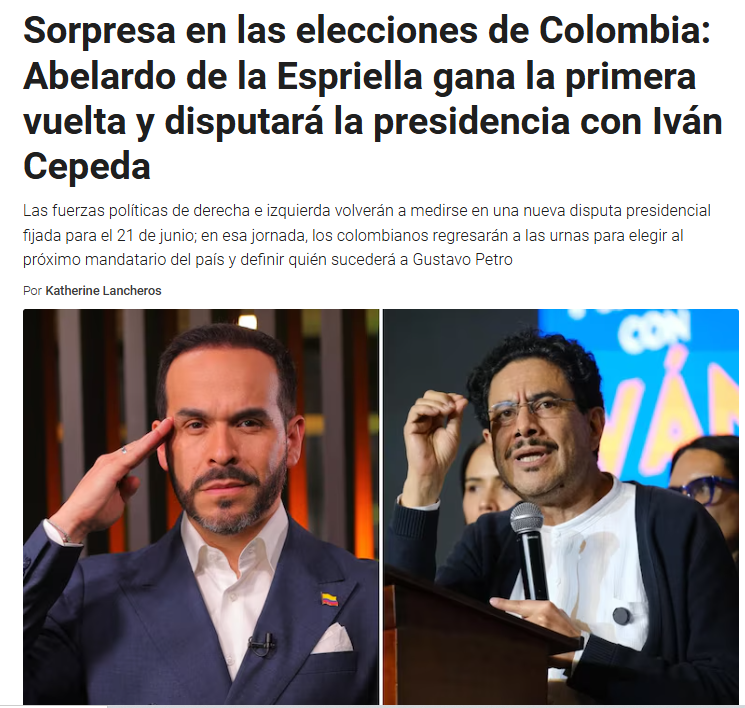 necromicron100's tweet photo. Falta la segunda vuelta todavía, y ojalá gane Abelardo, pero qué increíble resultado para la derecha y una dura derrota para el comunista de Petro que utilizó todos los recursos públicos para ganar en PRIMERA VUELTA, porque sabe que en la SEGUNDA VUELTA, tiene menos chances. https://t.co/qDEX12A4YY