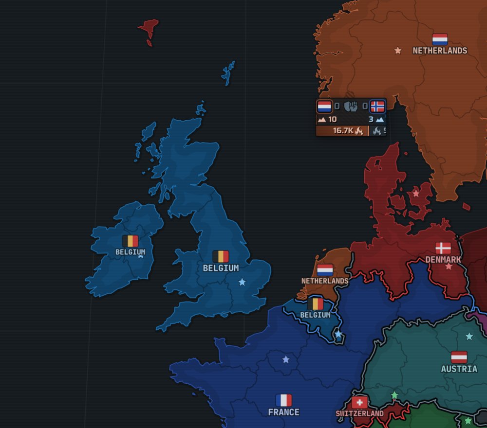 conechimp's tweet photo. Belgium occupies Britain https://t.co/amV7mmTu2A