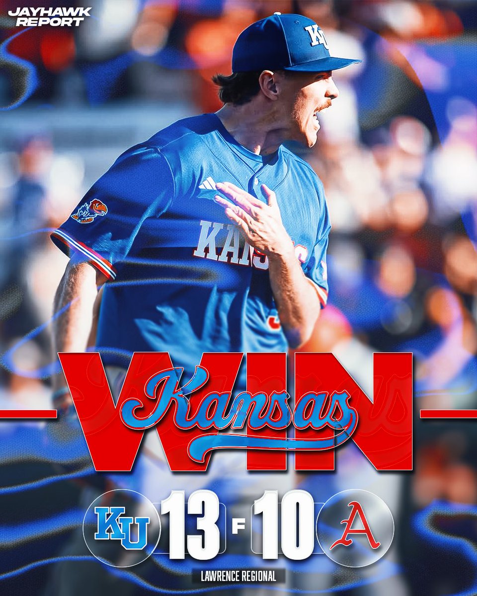 jayhawks_report's tweet photo. THE JAYHAWKS ARE HEADED TO THE SUPER REGIONALS!!! https://t.co/Dxd8X1IFlo