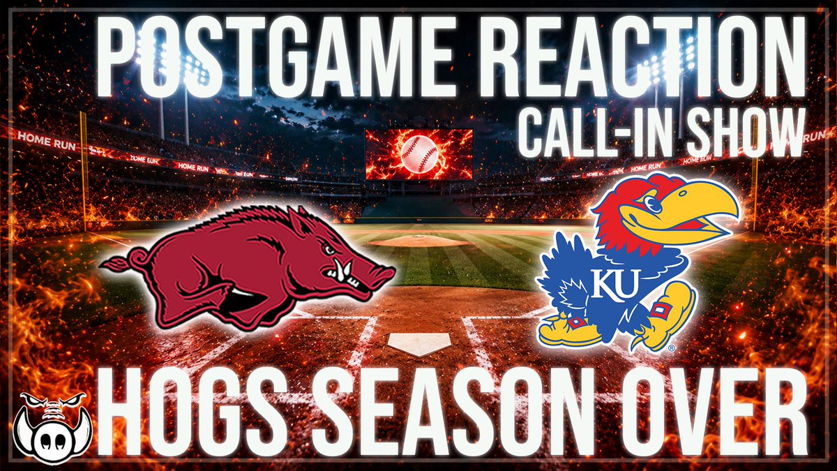 TuskTalkTy's tweet photo. Hogs Eliminated By Kansas Jayhawks (call-in)
https://t.co/BxNWXxljSW https://t.co/Ln2MD5Eiiv